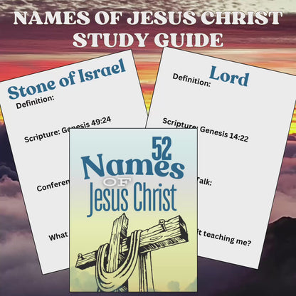 52 Names of Jesus Christ Study Guide Notebook | Old Testament