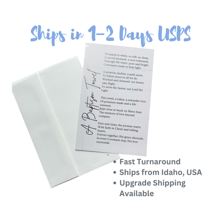 Baptism Poem Card