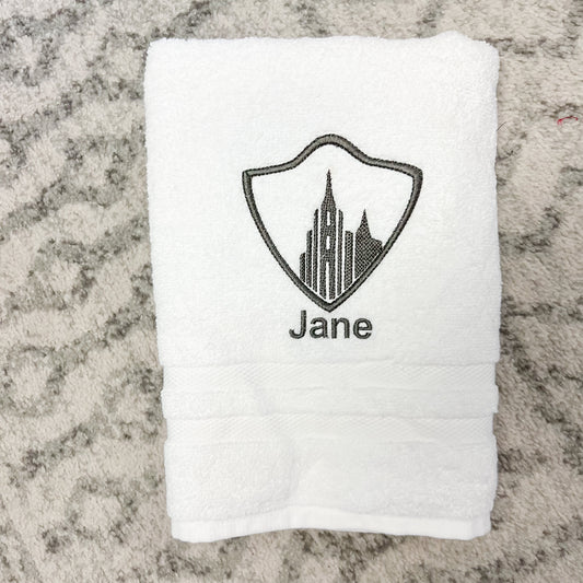 Custom Silver Strive to Be towels- 7 names Gavin, Emery, Finnegan, Iyla, Millie, Della, Levi, and 2 blank