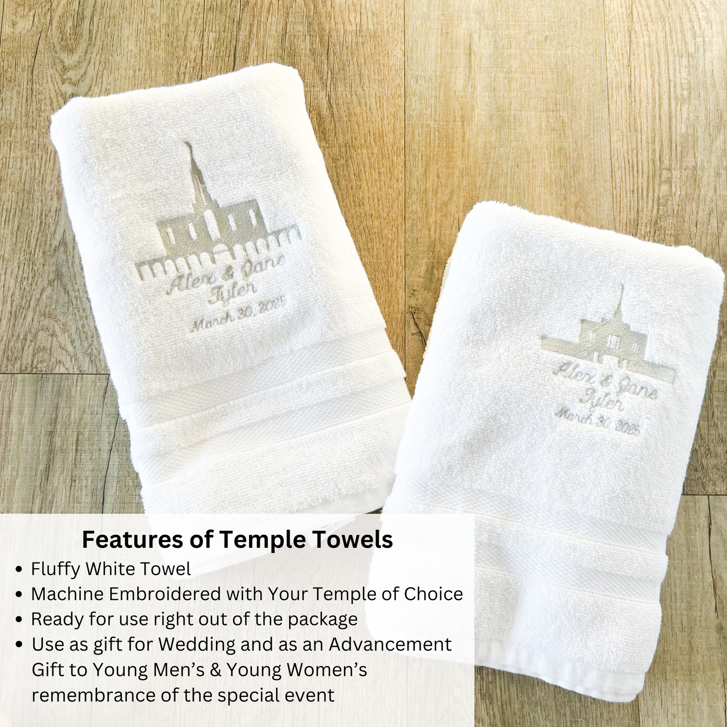 Custom Temple Towels