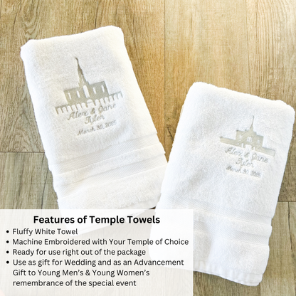 Custom Temple Towels