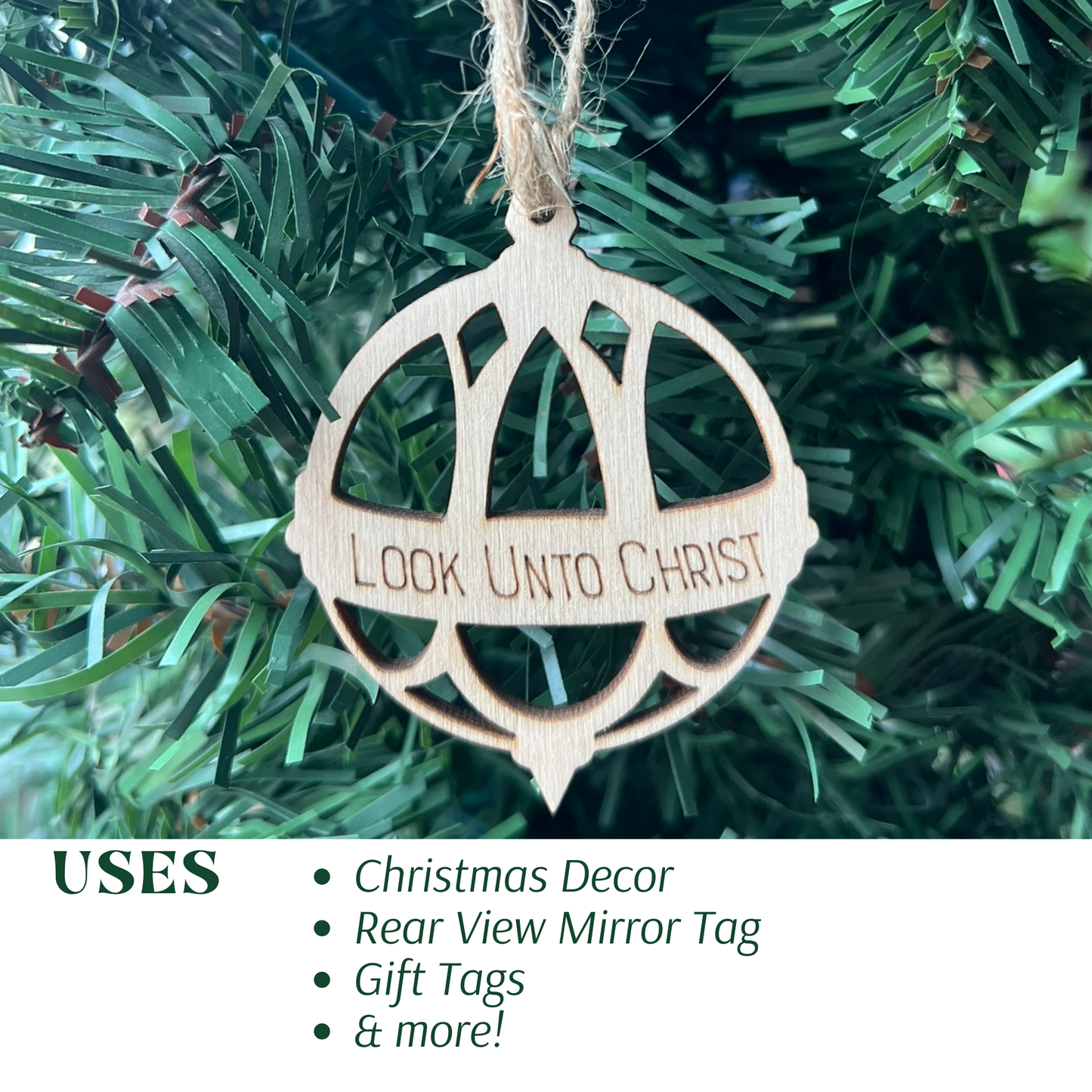 Set of 50 - "Look Unto Christ" Ornaments